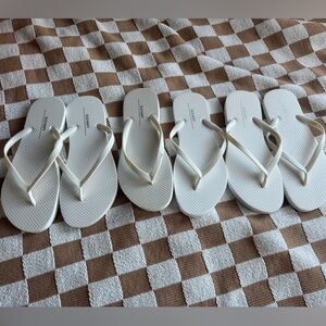 3 pairs of white old navy sandals
